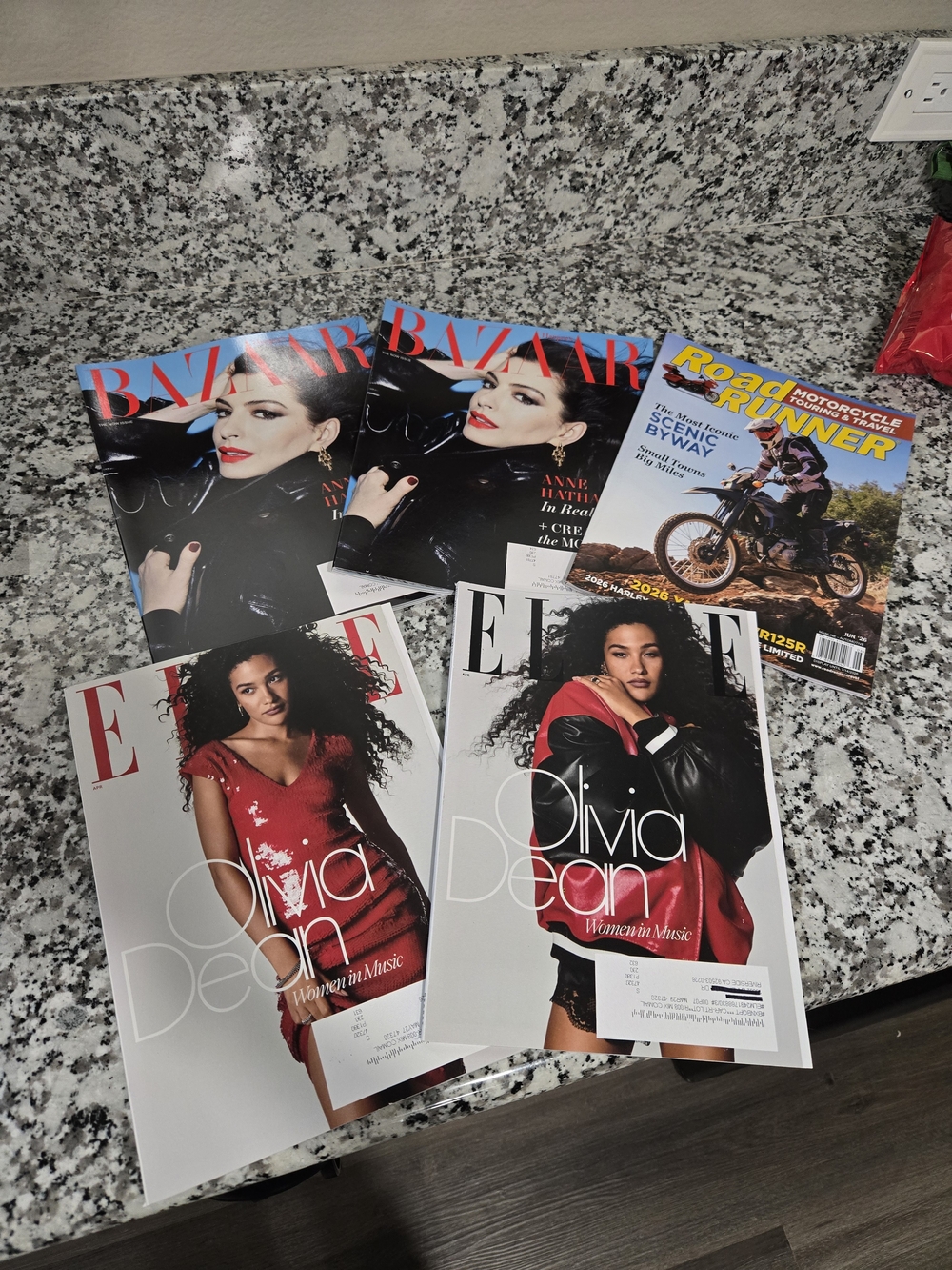Assorted Fashion Magazines - ELLE & Harper's BAZAAR Covers